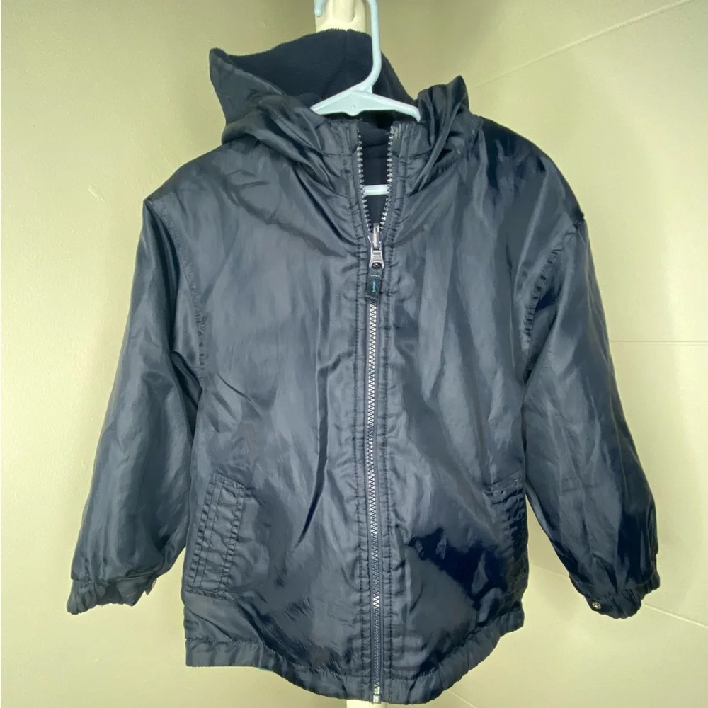 Kids Boys Hoodie Zipped Up Jacket Reversible Size 4